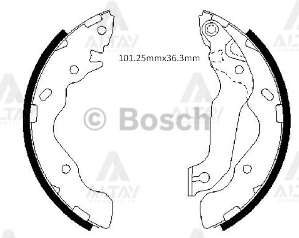 Hyundai Accent Arka Fren Balata OEM 58305-17A00 Hyundai Accent Arka Fren Balata OEM 58305-17A00